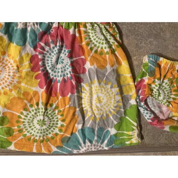 Carters Girls Size 24 Months 2Pc Sundress Set With Colorful Floral Pattern - Picture 7 of 7